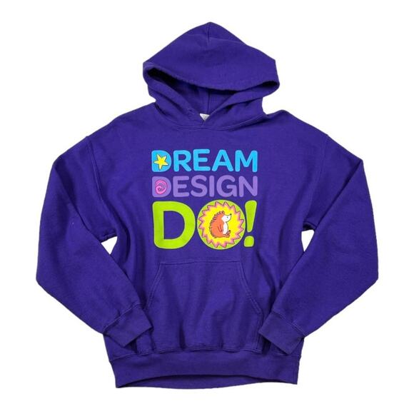 Gildan Purple Hooded Sweater | Size M - Picture 1 of 3